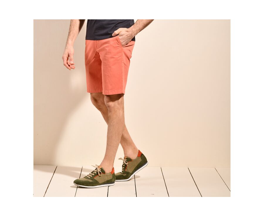Bermuda chino homme Orange Sanguine - BARRY