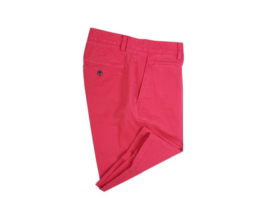 Bermuda chino homme Framboise vif - BARRY