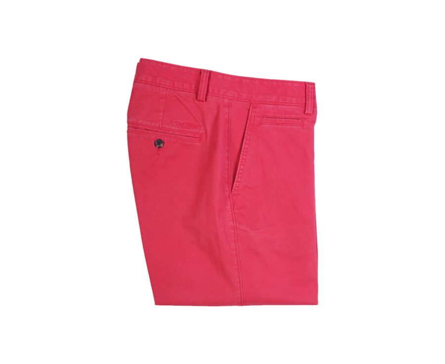 Bermuda chino homme Framboise vif - BARRY