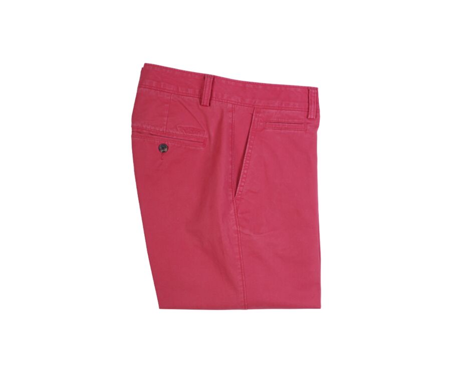 Bermuda chino homme Framboise vif - BARRY