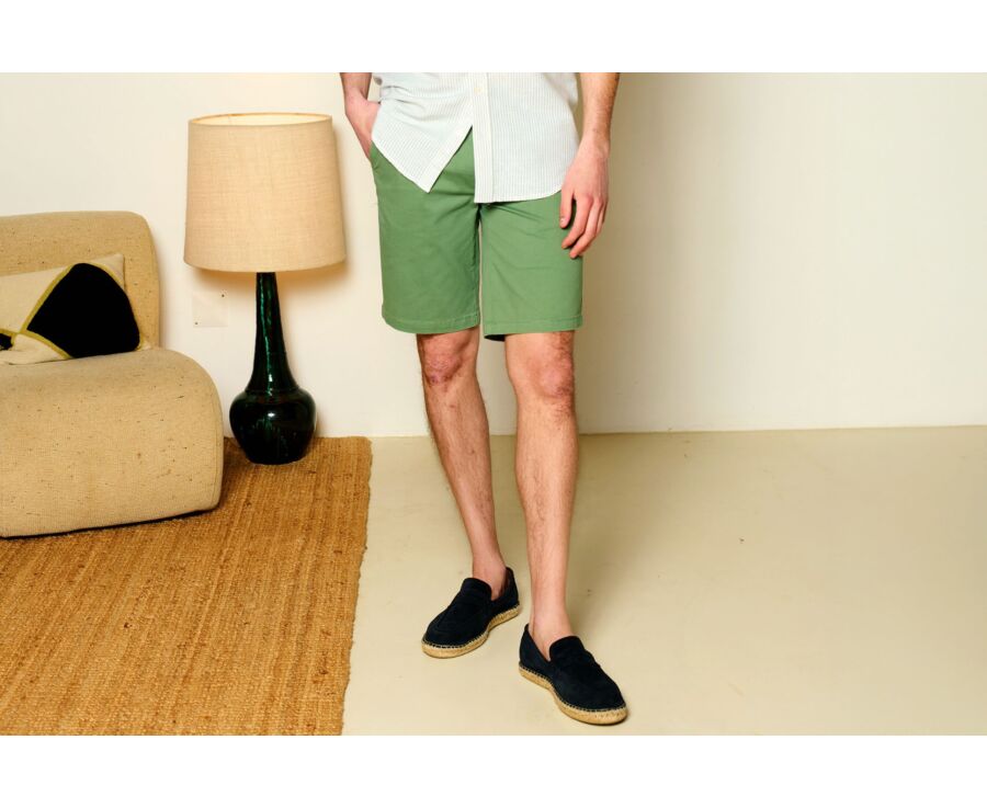 Bermuda chino homme Vert Sauge - BARRY