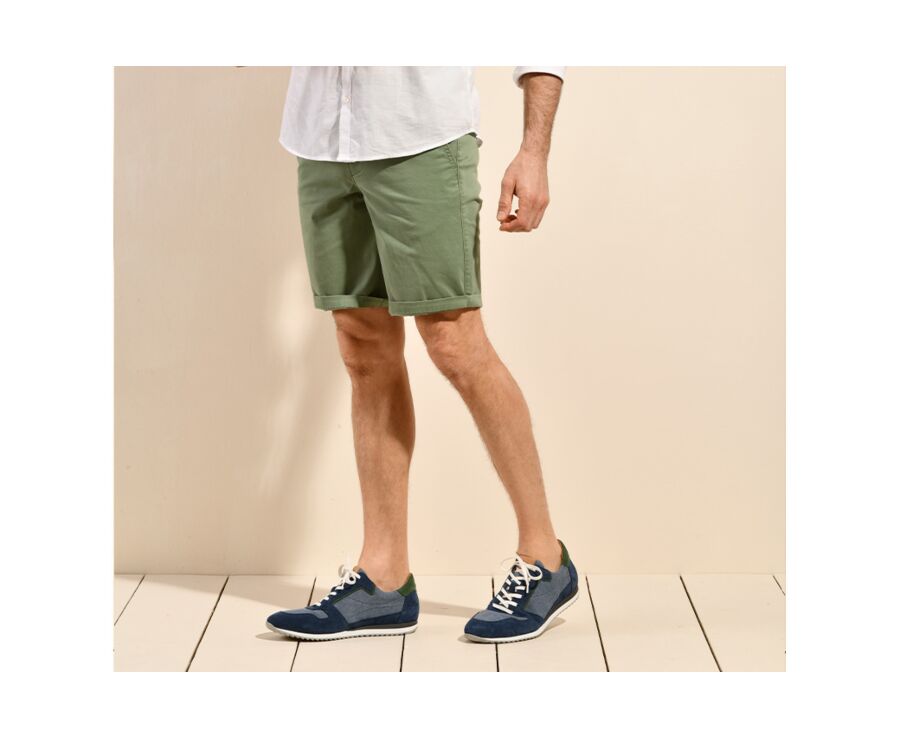 Bermuda chino homme Vert Sauge - BARRY