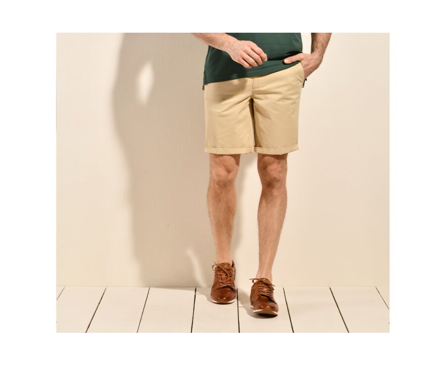 Bermuda chino homme Sable - BARRY