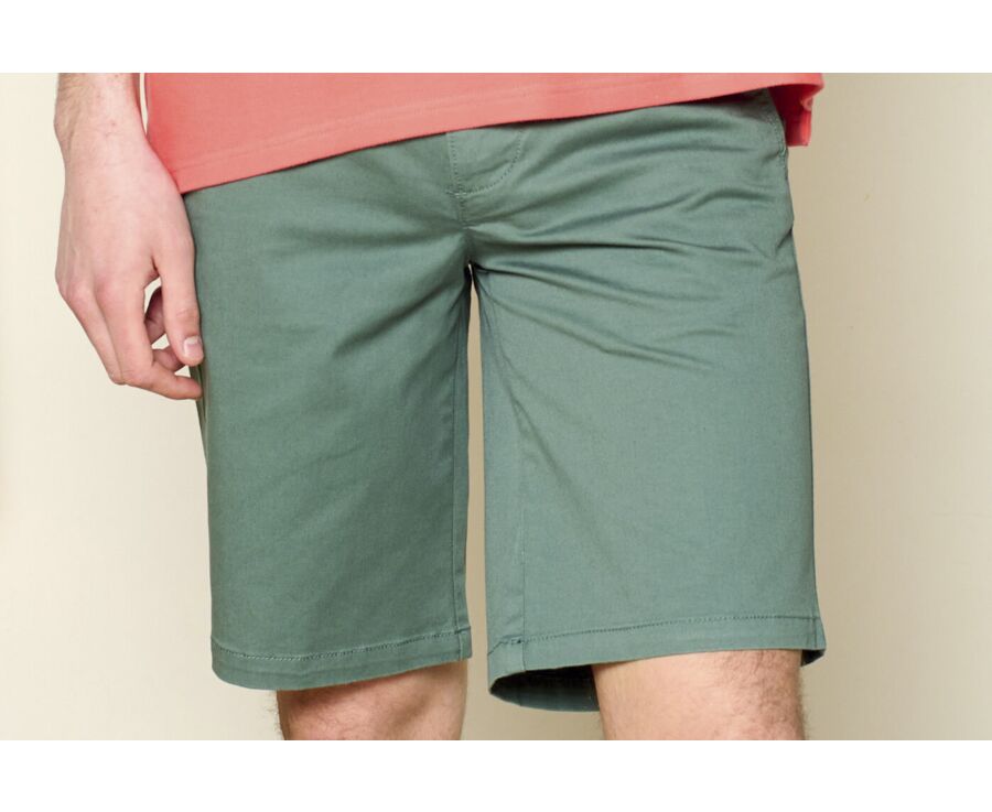 Bermuda chino homme Vert pin - BARRY