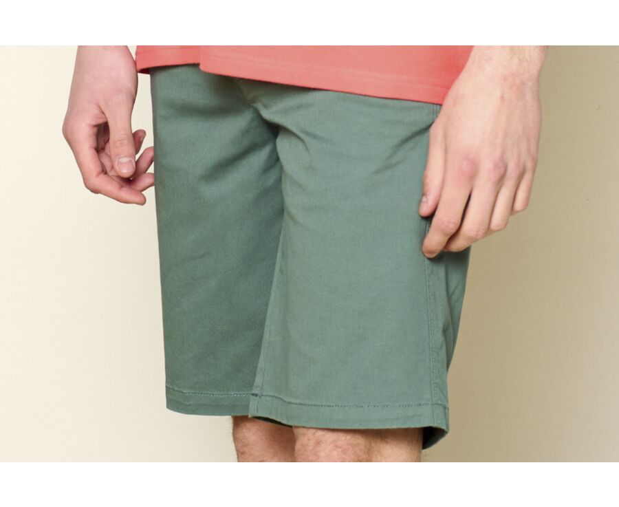 Bermuda chino homme Vert pin - BARRY
