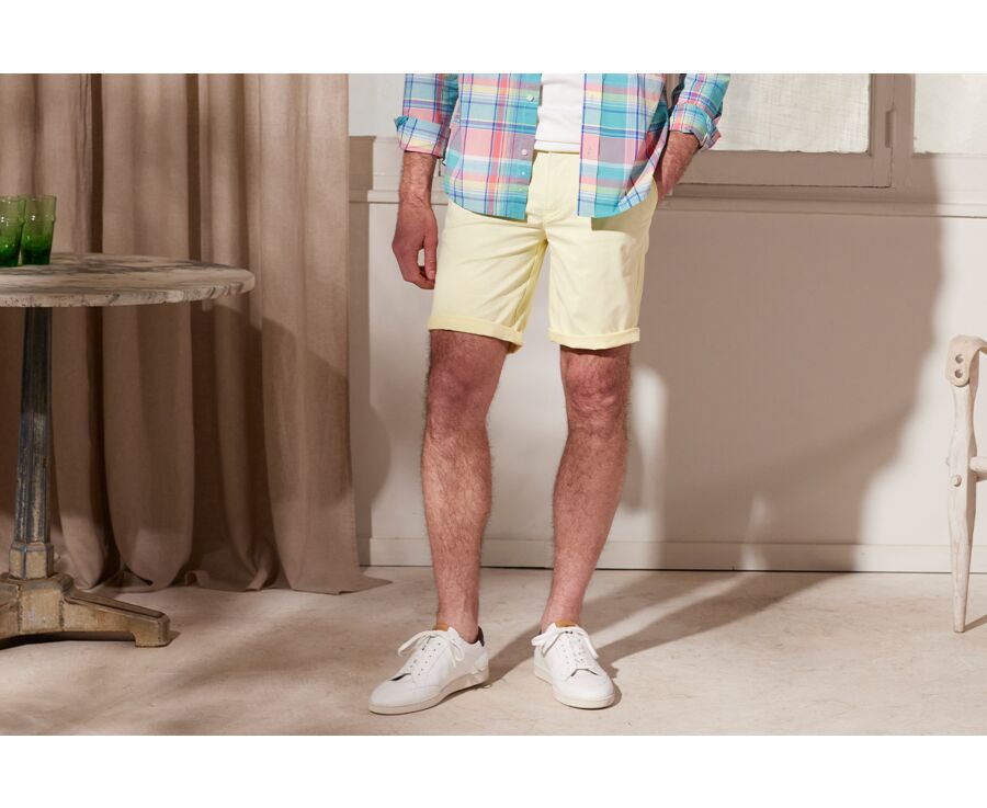 Bermuda chino homme Jaune - BARRY