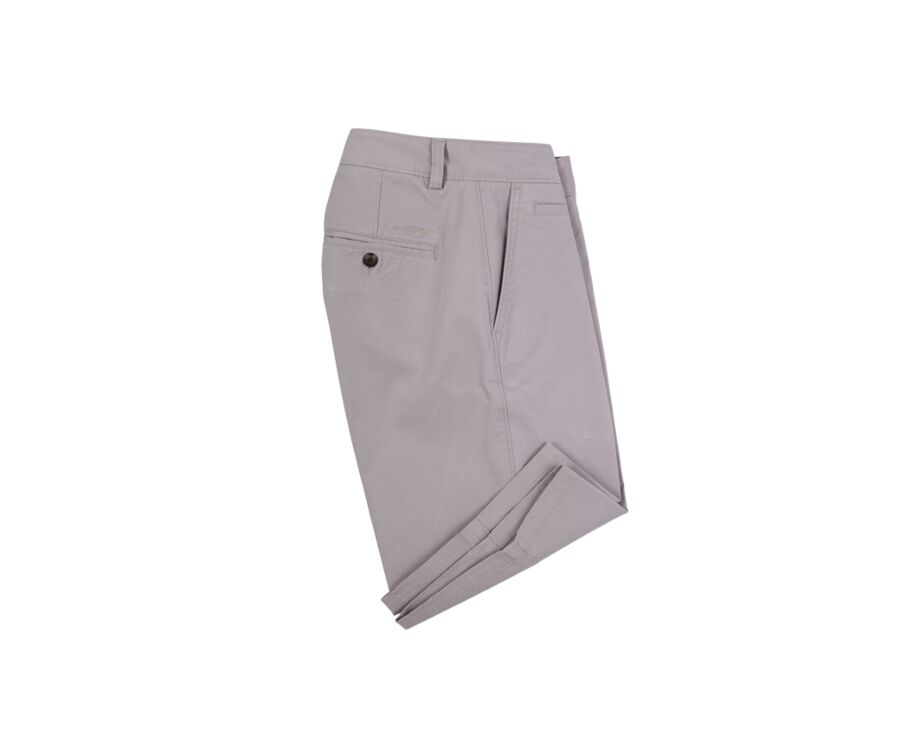 Bermuda chino homme Greige Foncé - BARRY