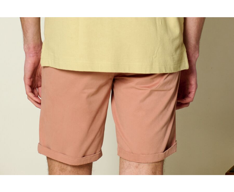 Bermuda chino homme vieux Rose - BARRY