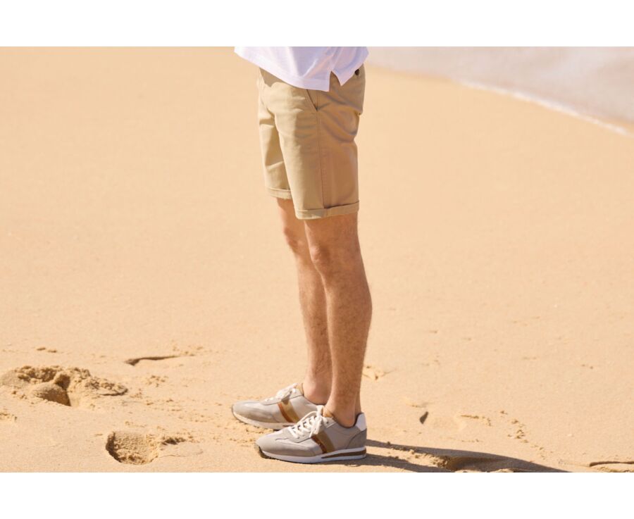 Bermuda chino homme Beige Mastic - BARRY
