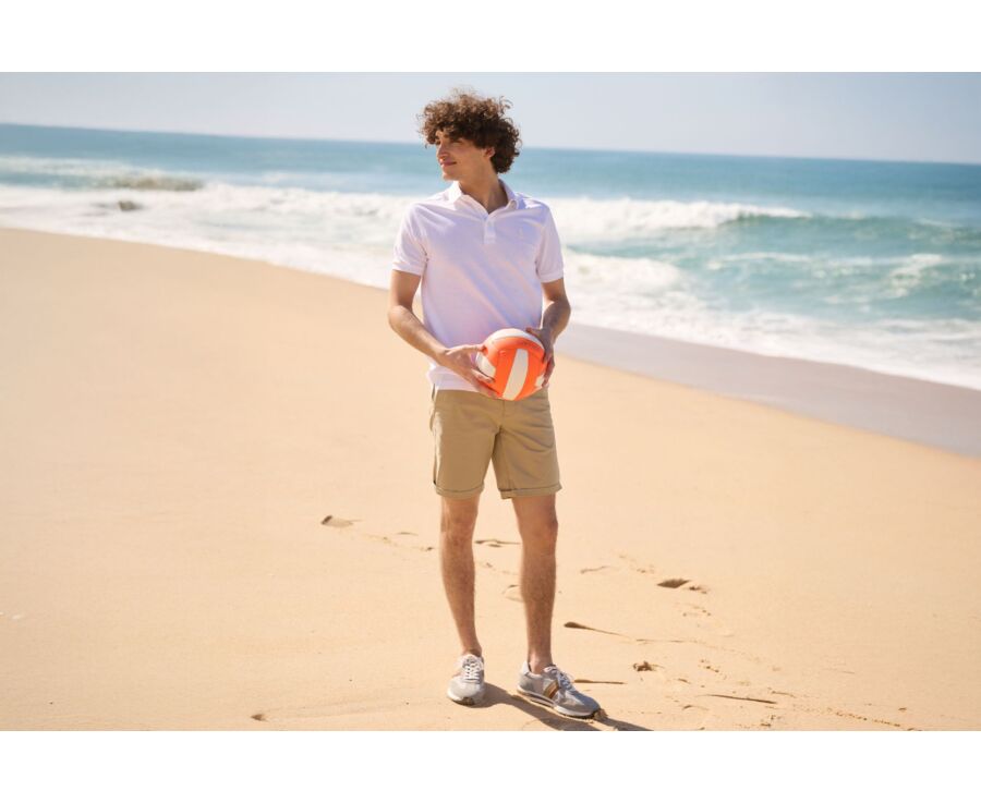 Bermuda chino homme Beige Mastic - BARRY