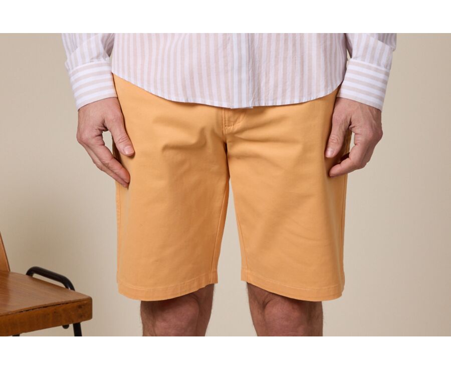 Bermuda chino homme Orange Pâle - BARRY