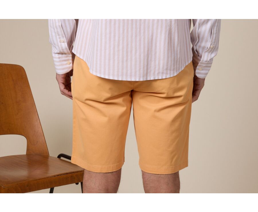 Bermuda chino homme Orange Pâle - BARRY
