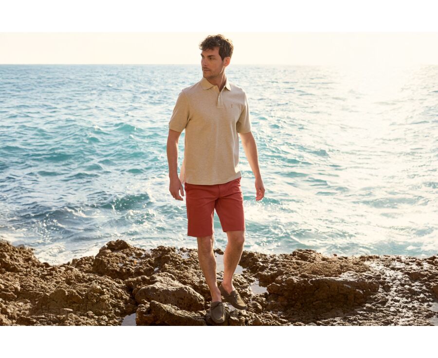 Bermuda chino homme - Rouge Brique - BARRY