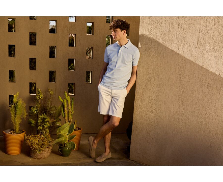 Bermuda chino homme - Blanc Cassé - BARRY