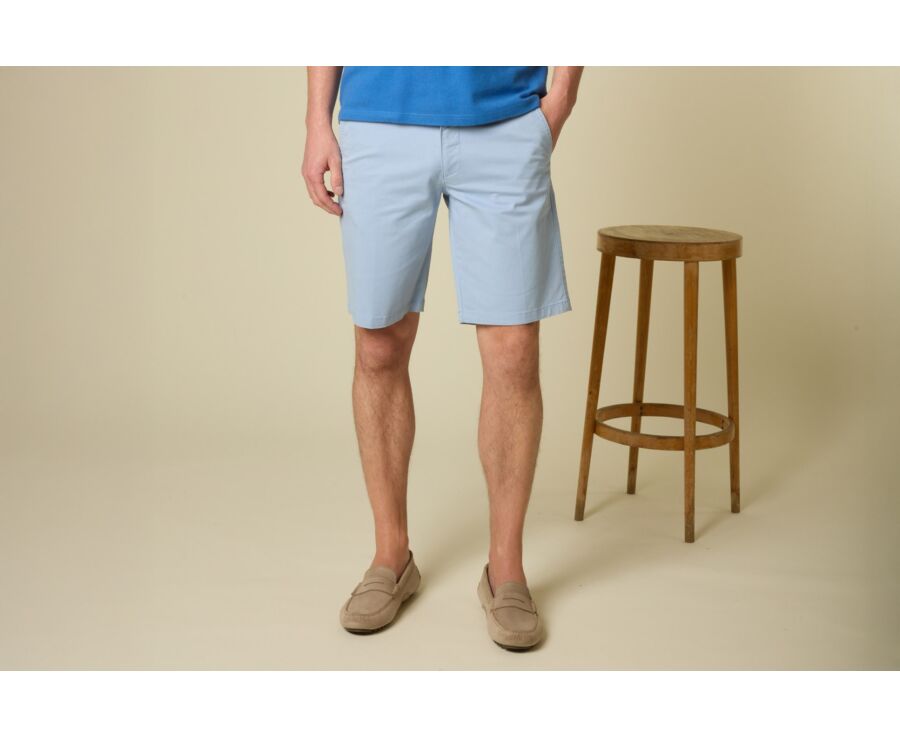 Bermuda chino homme - Bleu Azur Clair - BARRY