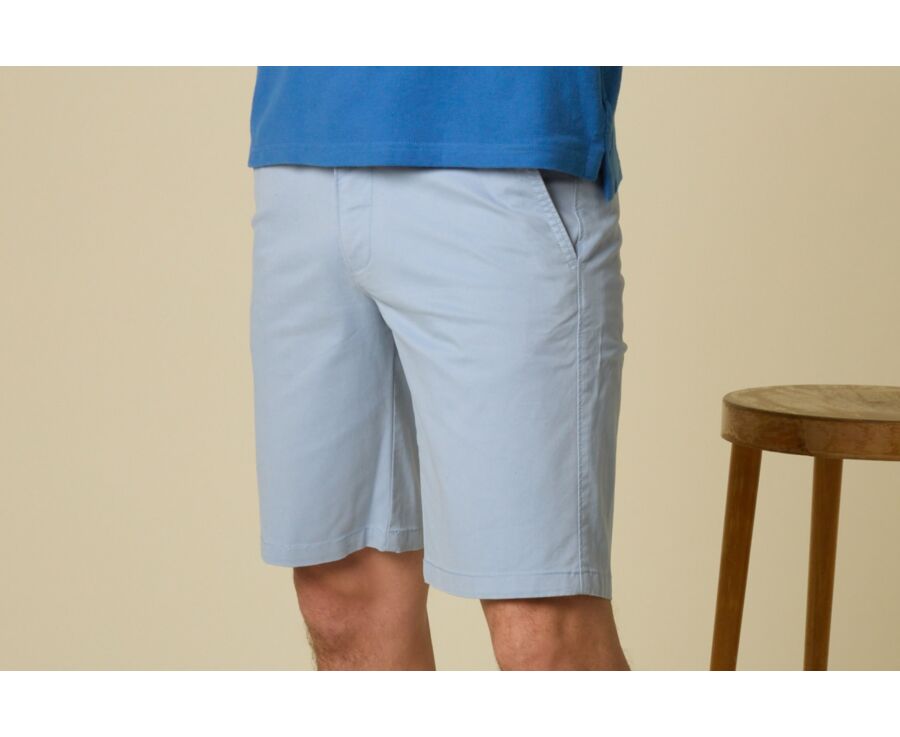 Bermuda chino homme - Bleu Azur Clair - BARRY
