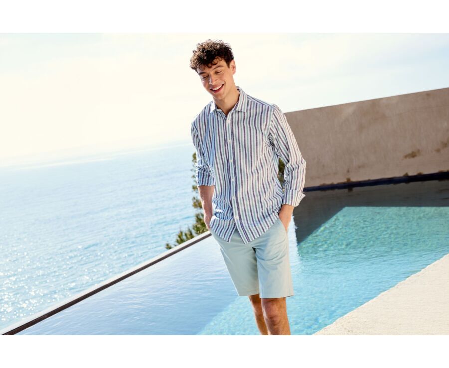 Bermuda chino homme - Eucalyptus - BARRY