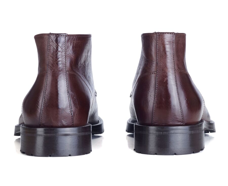 Desert boots homme Chocolat Patiné - WARWICK GOMME
