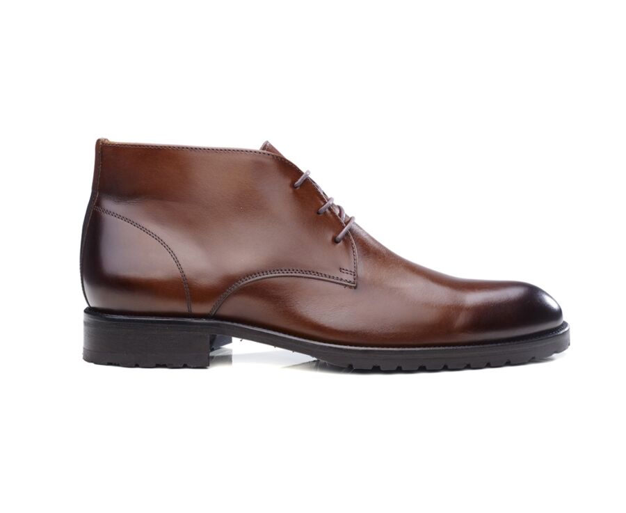 Desert boots homme Cognac patiné - WARWICK