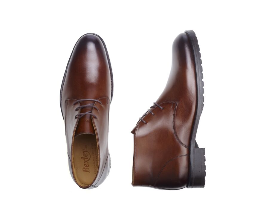 Desert boots homme Cognac patiné - WARWICK