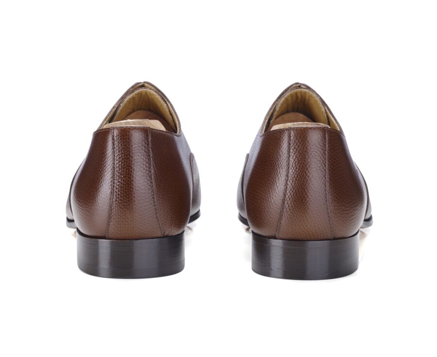 Richelieu homme Châtaigne Grainé semelle cuir - BRISBURY