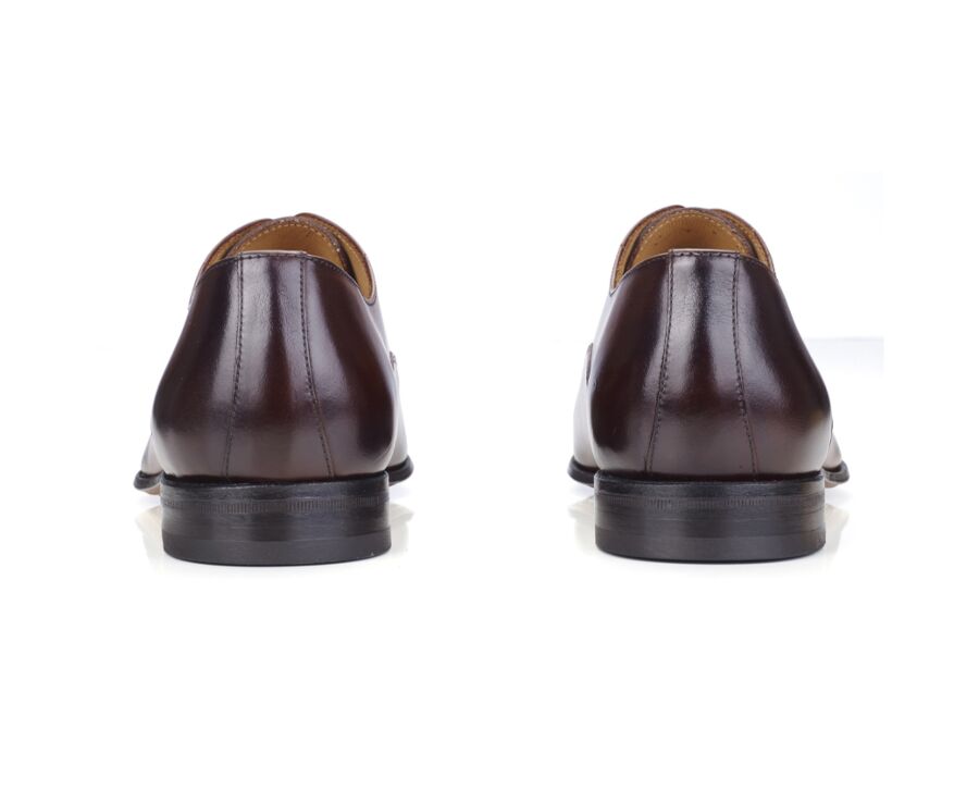 Richelieu homme Cognac patiné semelle cuir - BRISBURY