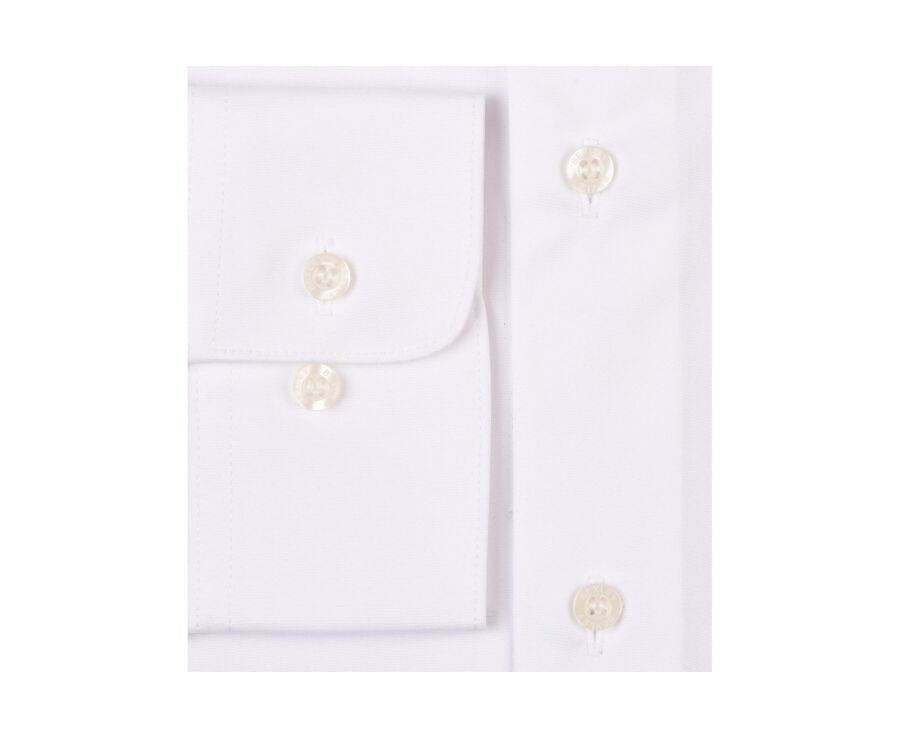 Chemise blanche en coton double fil - ALBERT CLASSIC