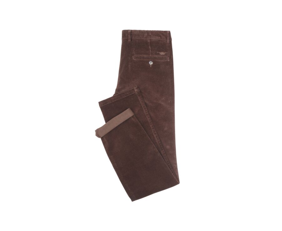 Pantalon chino velours côtelé homme Chocolat - NORMAN