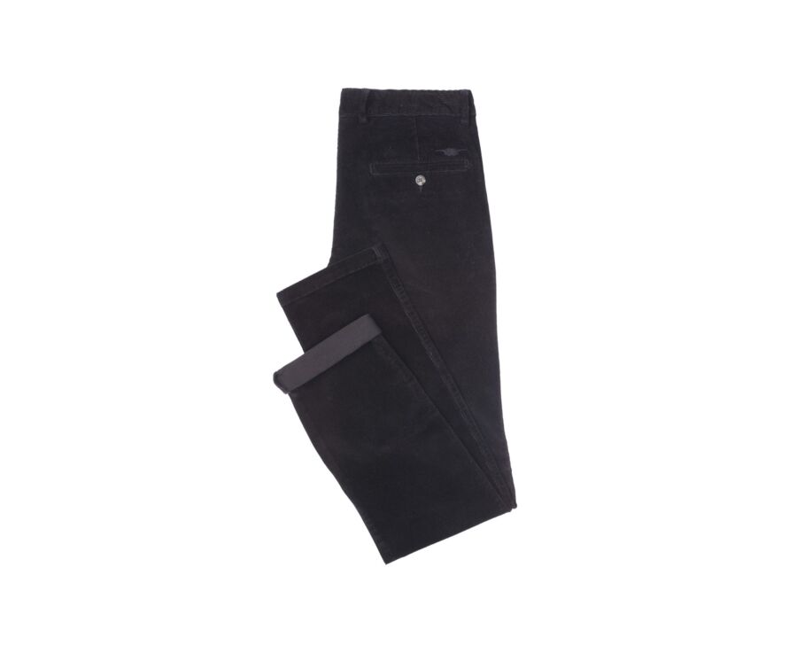 Pantalon chino velours côtelé homme Noir - NORMAN