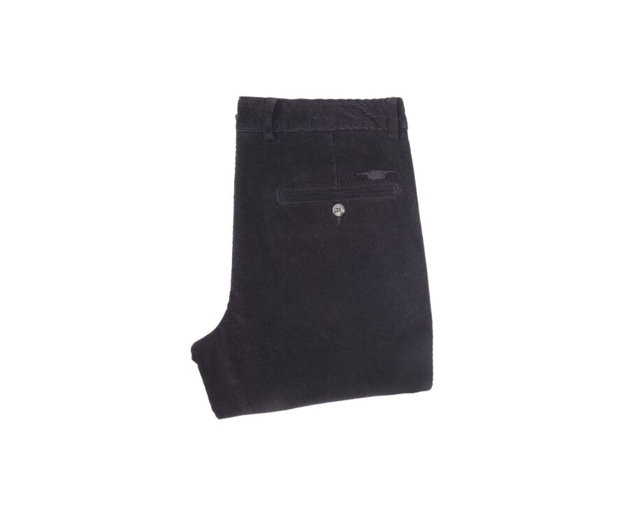 Pantalon chino velours côtelé homme Noir - NORMAN