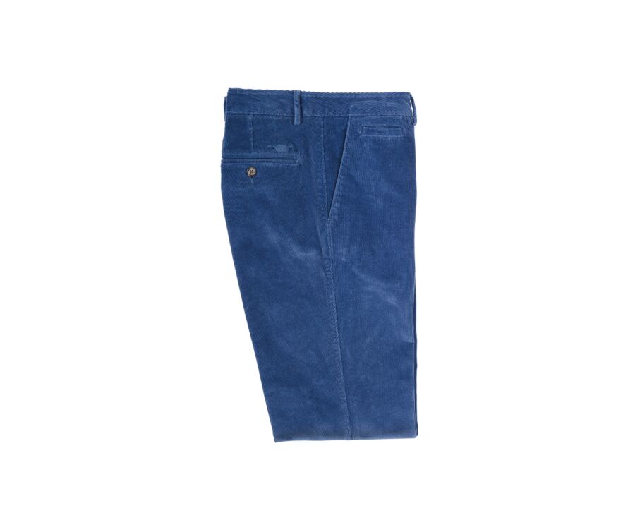 Pantalon chino velours côtelé homme Bleu Denim - NORMAN