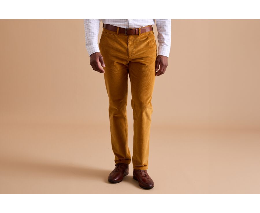 Pantalon Chino Velours Moutarde - NORMAN