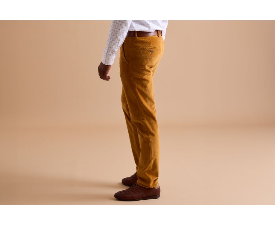 Pantalon Chino Velours Moutarde - NORMAN