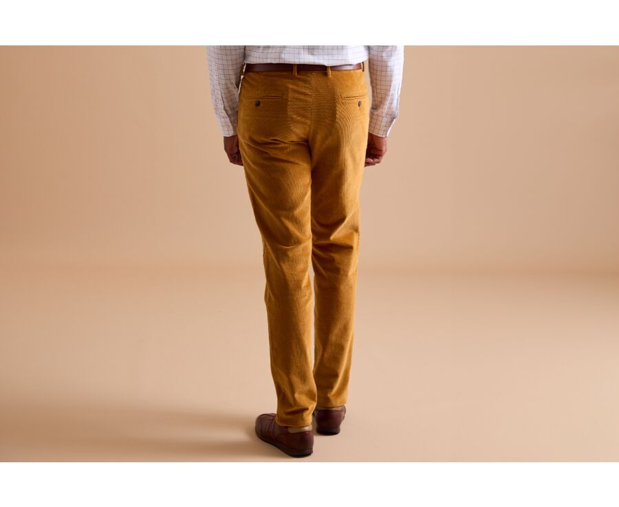 Pantalon Chino Velours Moutarde - NORMAN