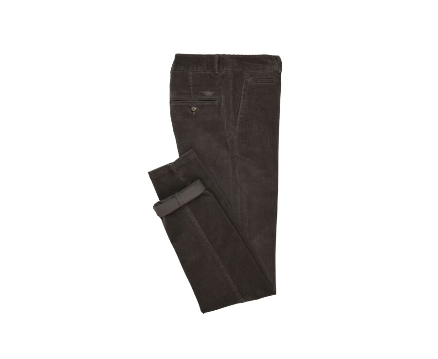 Pantalon chino velours côtelé homme Gris  Taupe - NORMAN
