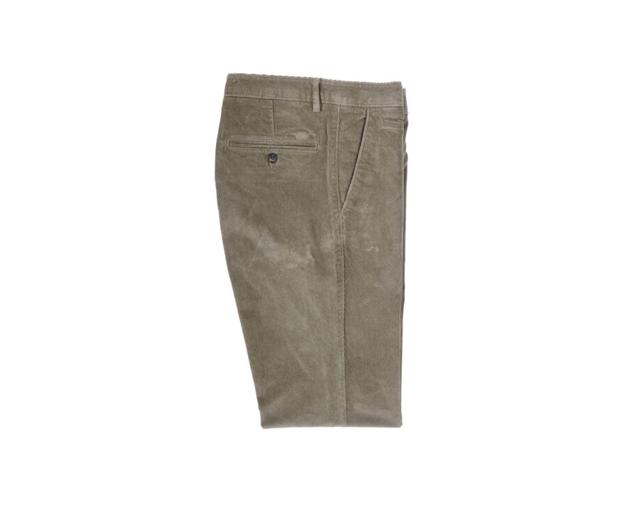 Pantalon chino velours côtelé homme Vert Sauge - NORMAN