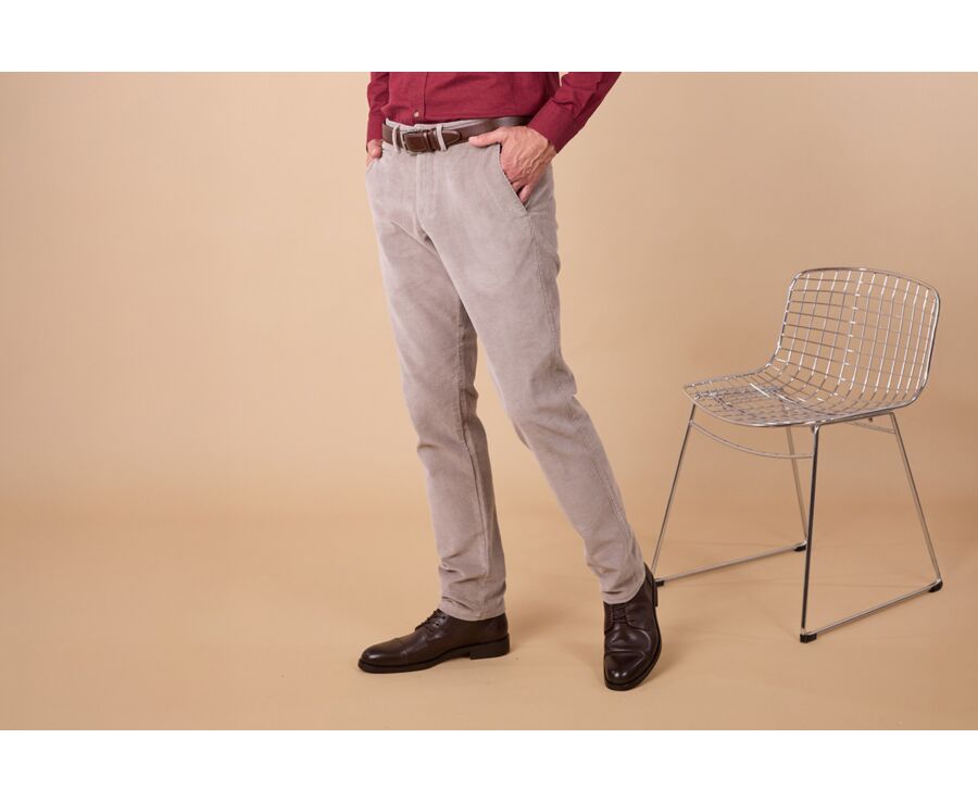 Pantalon Chino - Gris Taupe Clair - NORMAN