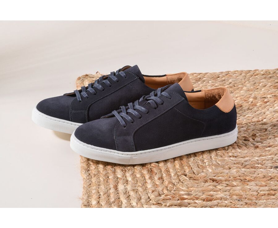 Sneakers homme Velours Marine - INGLEWOOD