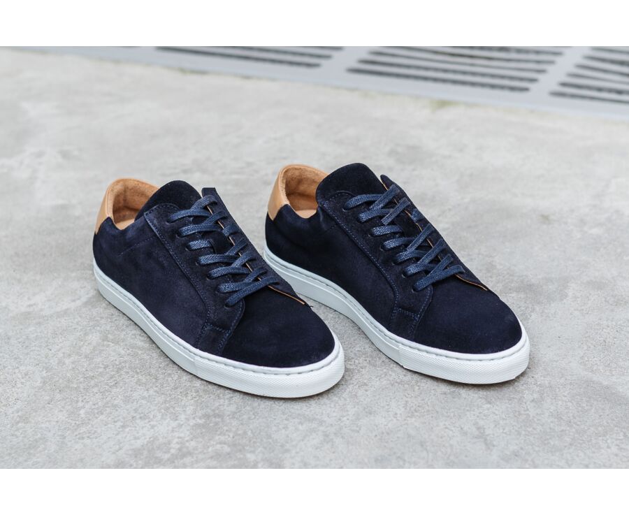 Sneakers homme Velours Marine - INGLEWOOD