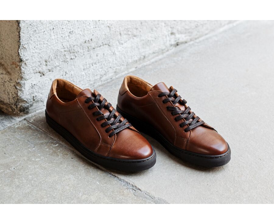 Sneakers homme Châtaigne Foncé Patiné - INGLEWOOD