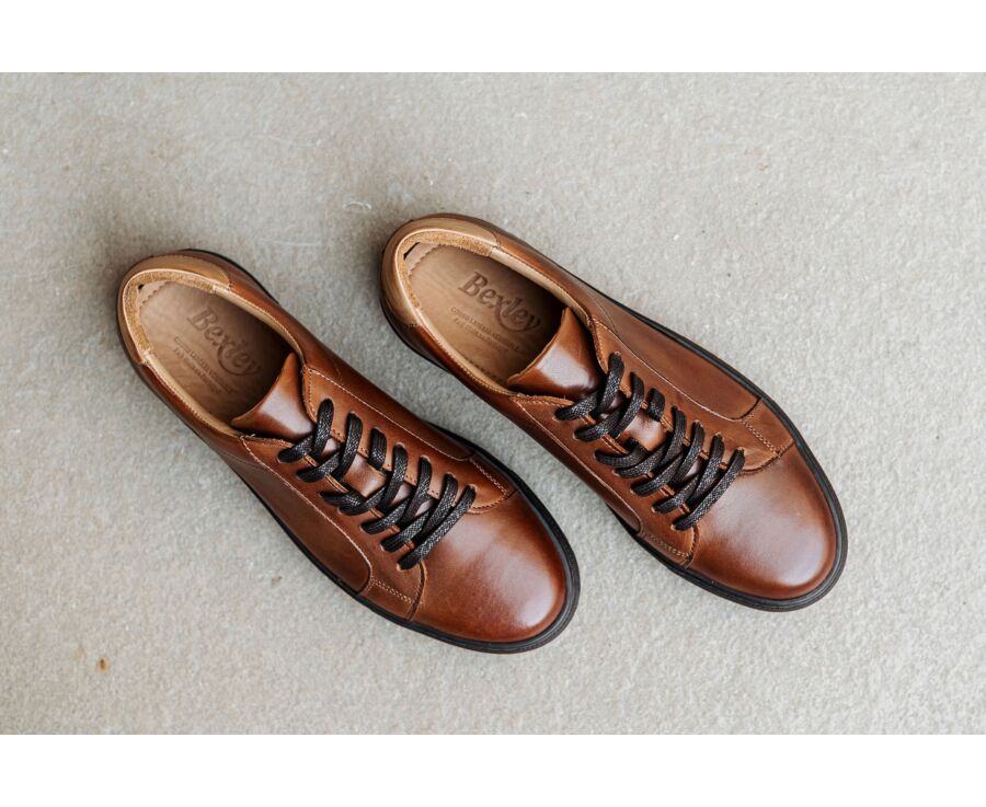 Sneakers homme Châtaigne Foncé Patiné - INGLEWOOD