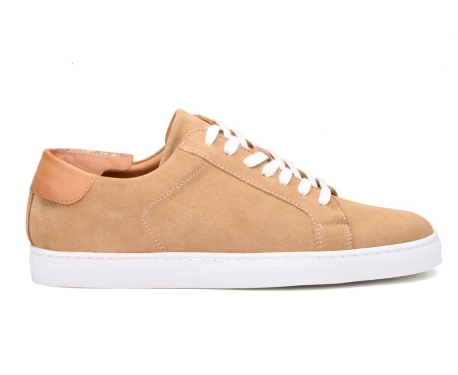Sneakers homme cuir Velours beige foncé - INGLEWOOD