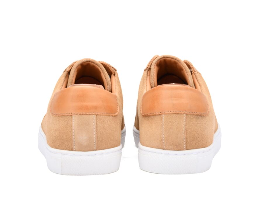 Sneakers homme cuir Velours beige foncé - INGLEWOOD