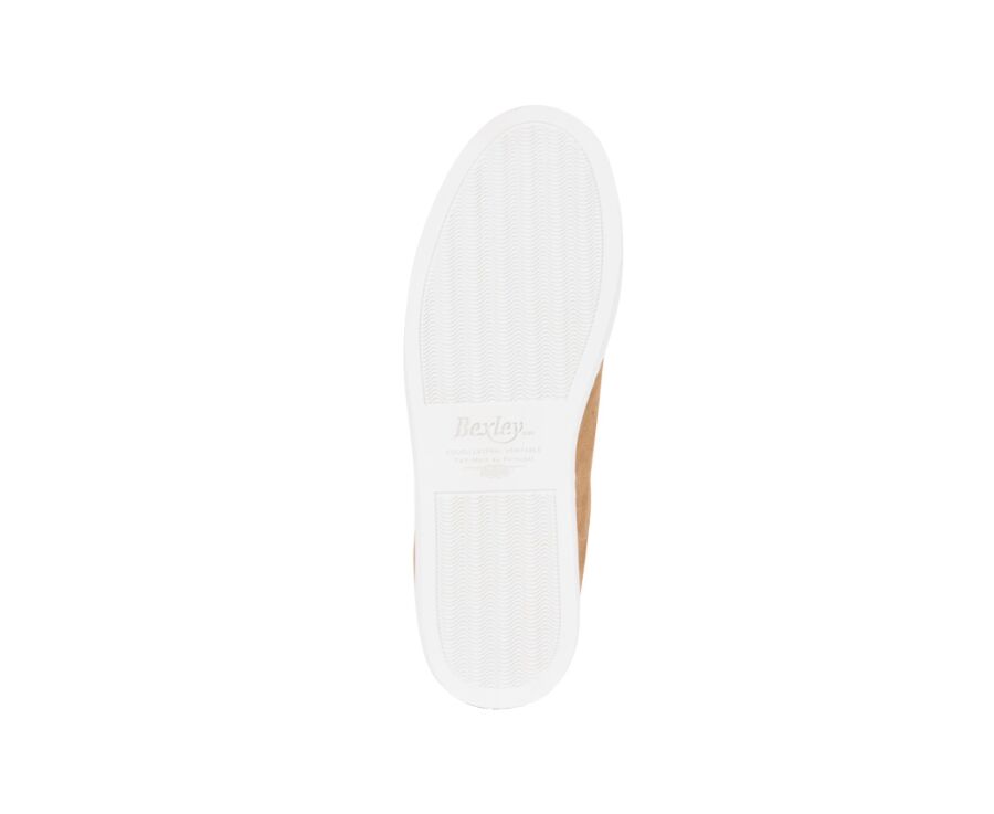 Sneakers homme cuir Velours beige foncé - INGLEWOOD