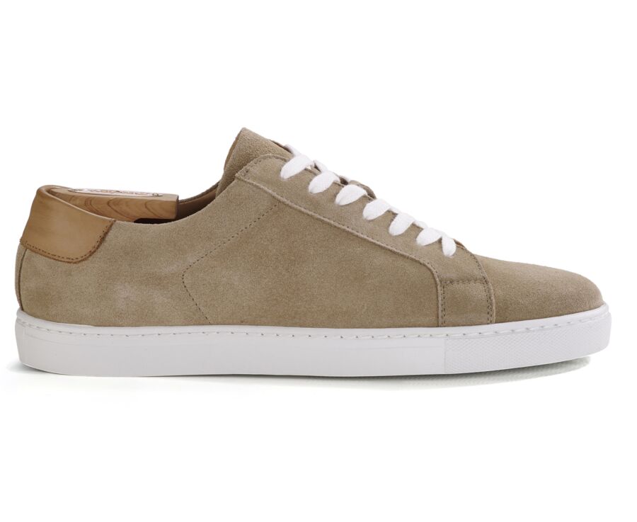 Sneakers pour homme Velours Beige Foncé - INGLEWOOD