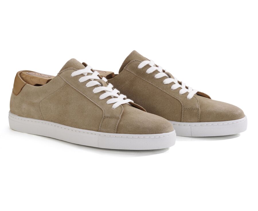 Sneakers pour homme Velours Beige Foncé - INGLEWOOD