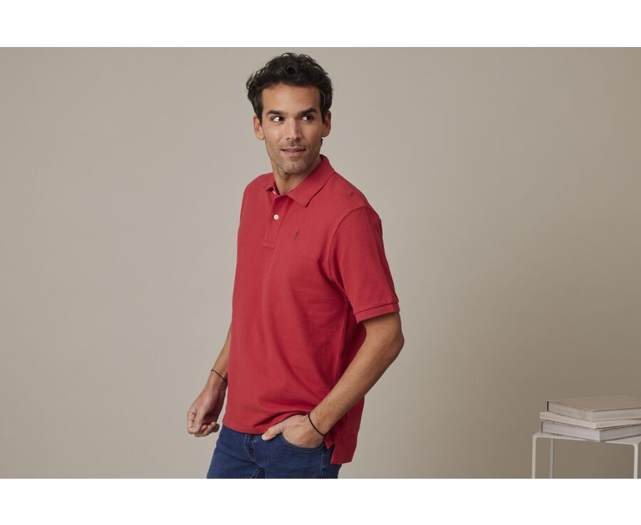 Polo Rouge Basque homme - GARETH