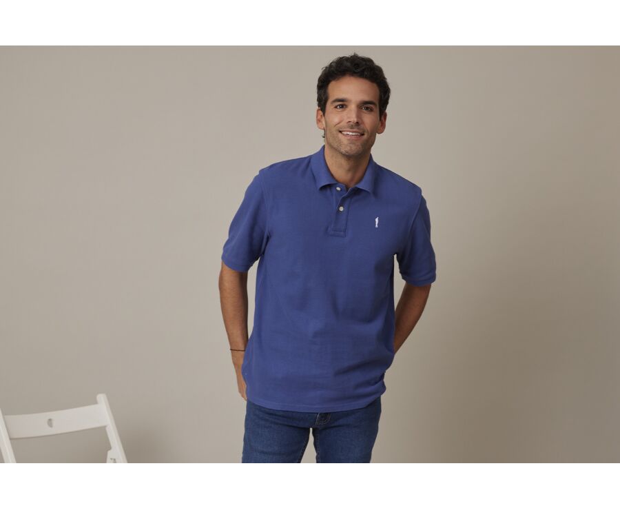 Polo Bleu Royal homme - GARETH