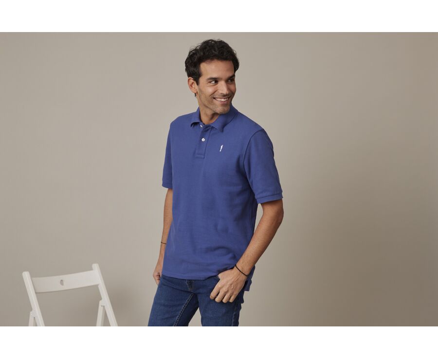 Polo Bleu Royal homme - GARETH