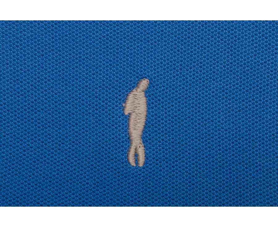 Polo homme Bleu Denim - Finition Lavée - GARETH